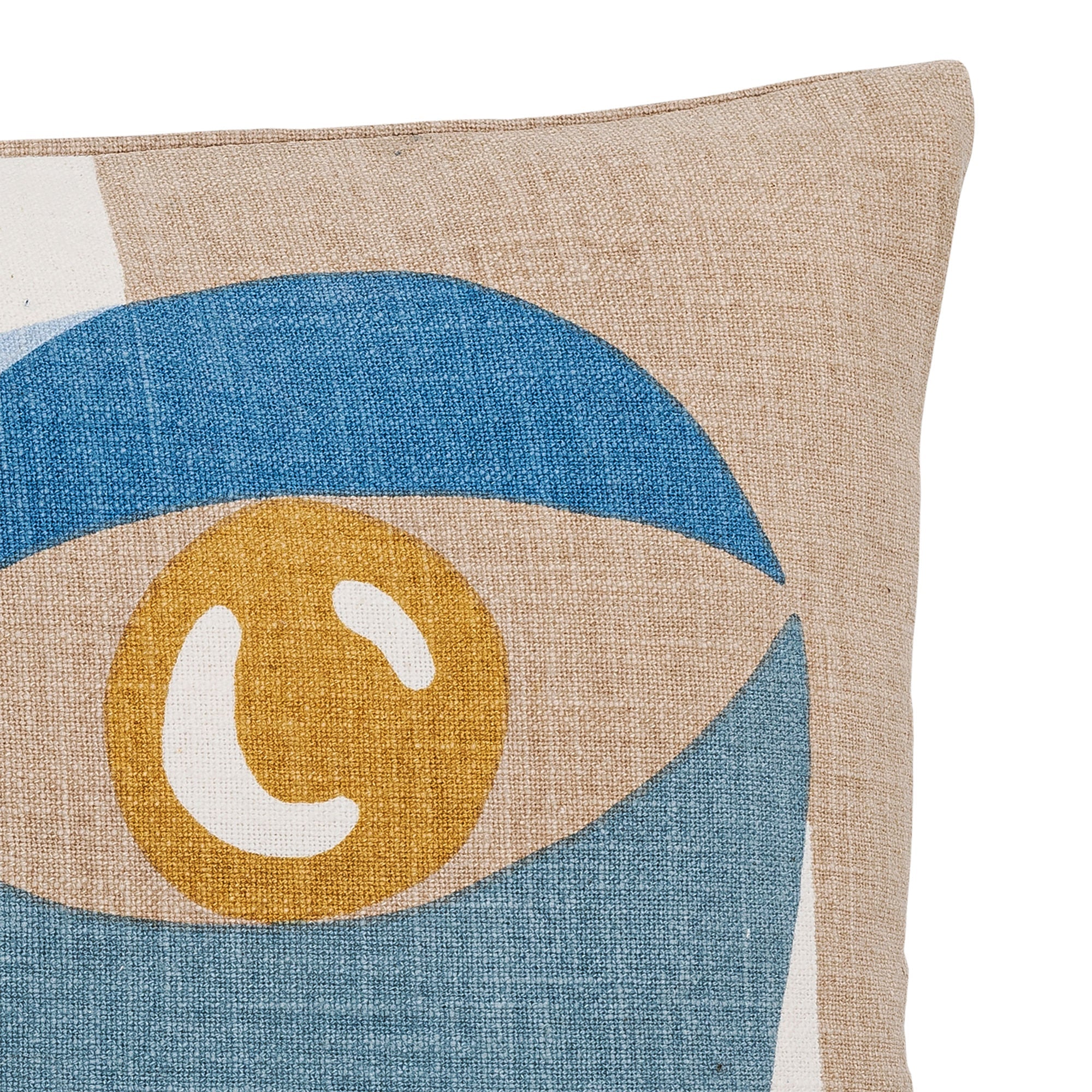 Bloomingville Ditte Cushion, bleu, coton