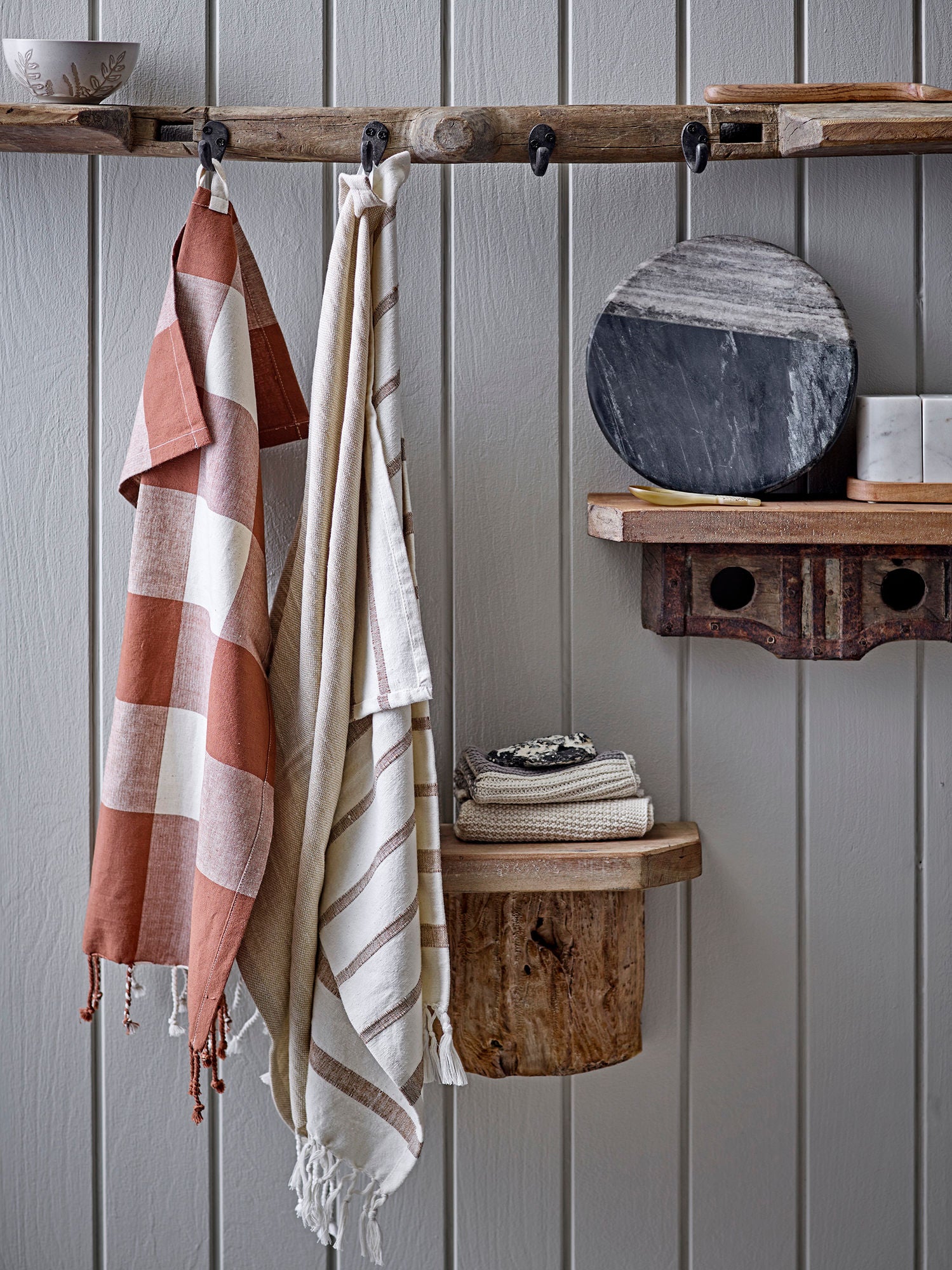 Creative Collection Oddur Coat Rack, brunt, gjenvunnet tre