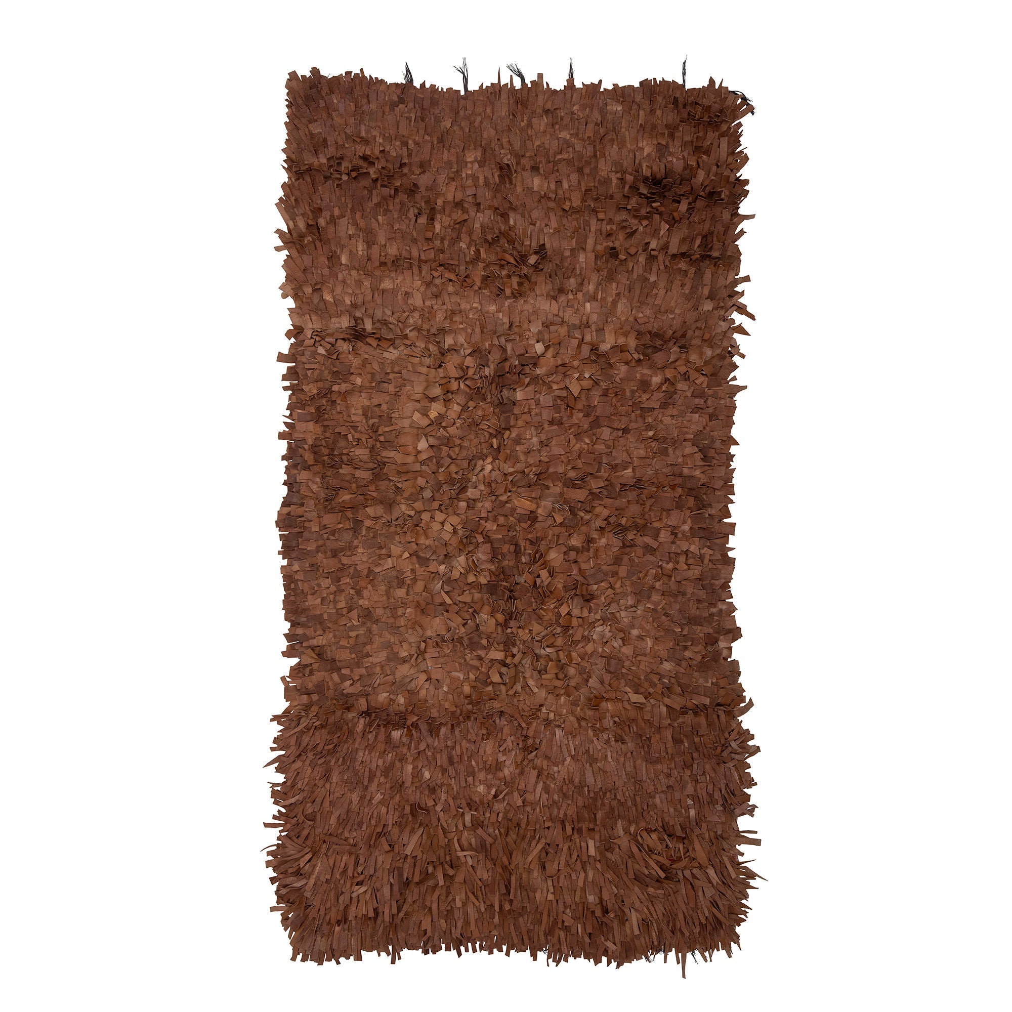 Bloomingville Serah Rug, Brown, leður