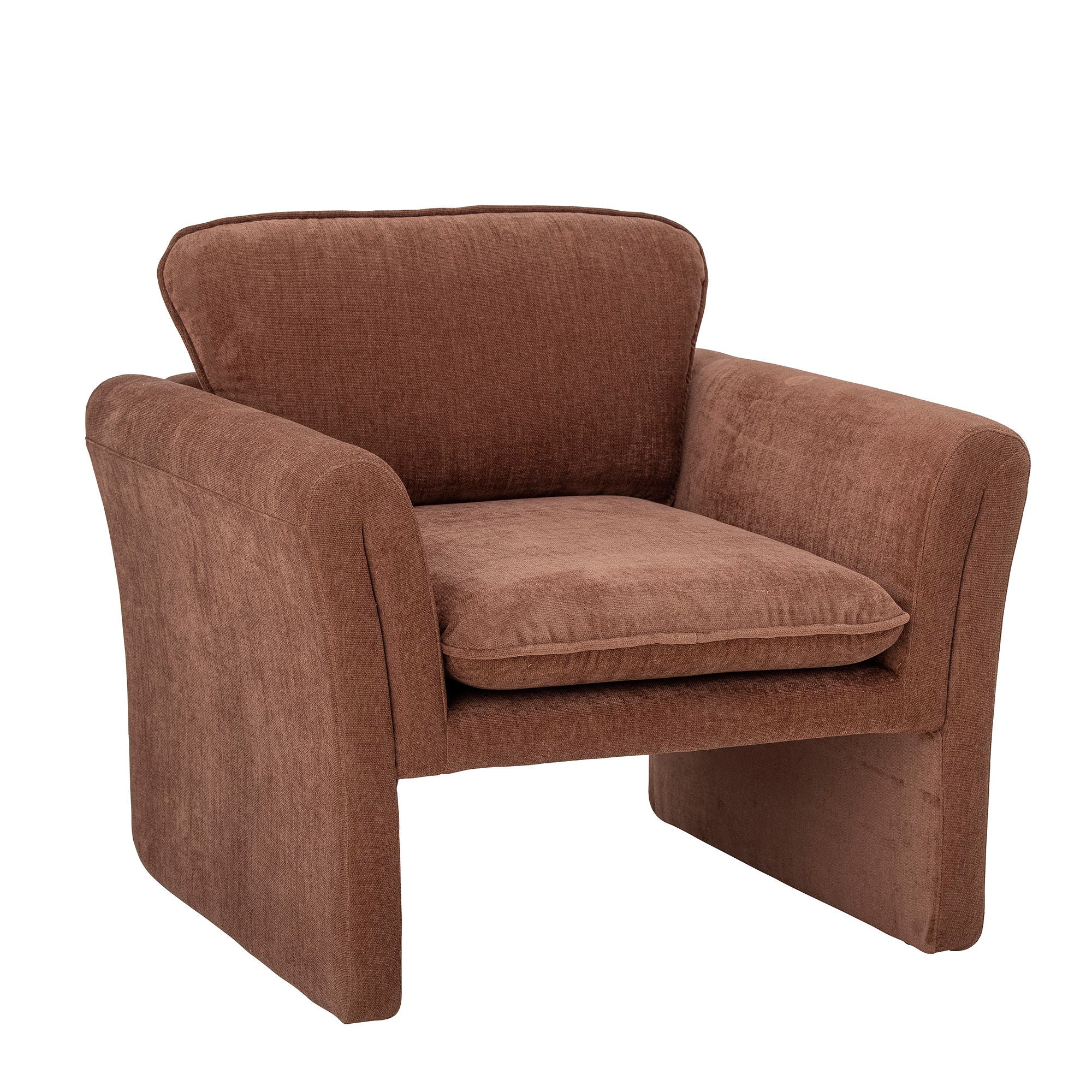 Bloomingville Paseo Lounge stol, Brown, Polyester