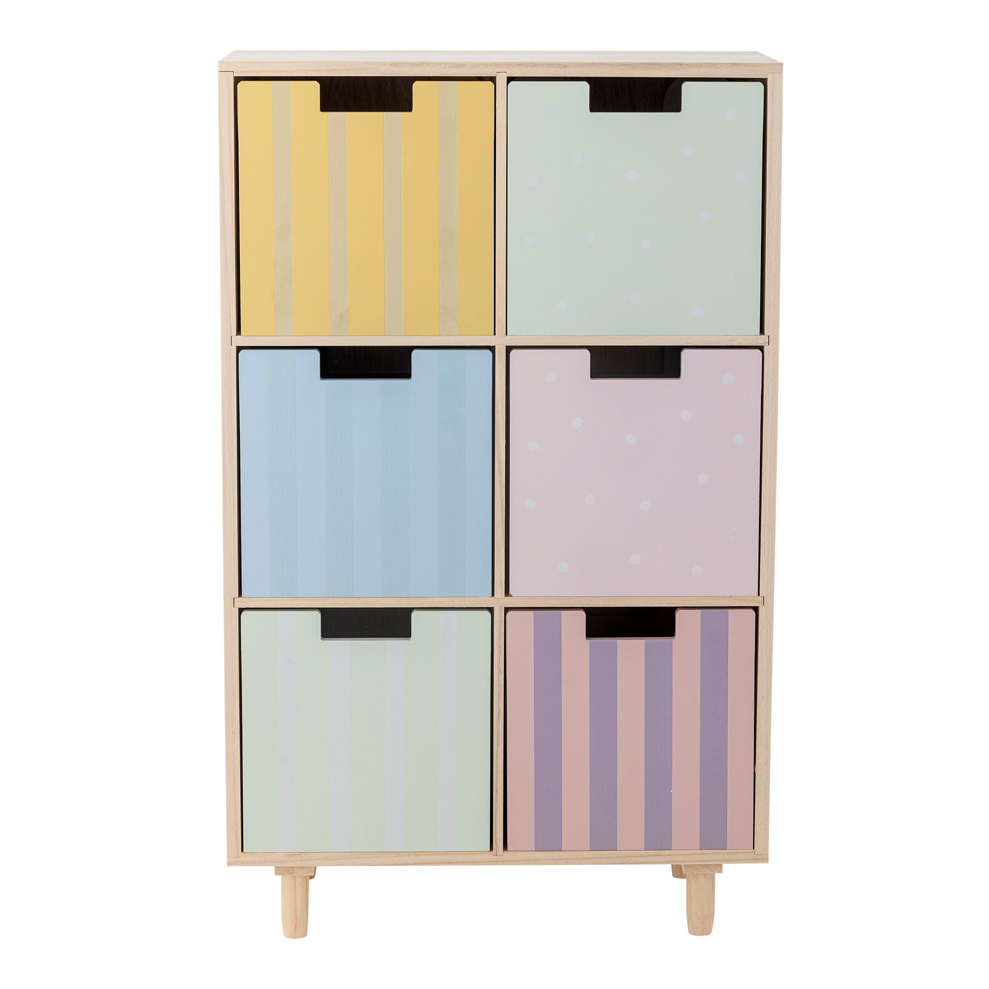 Bloomingville Mini Calle Bookcase con cassetti, Natura, Paulownia