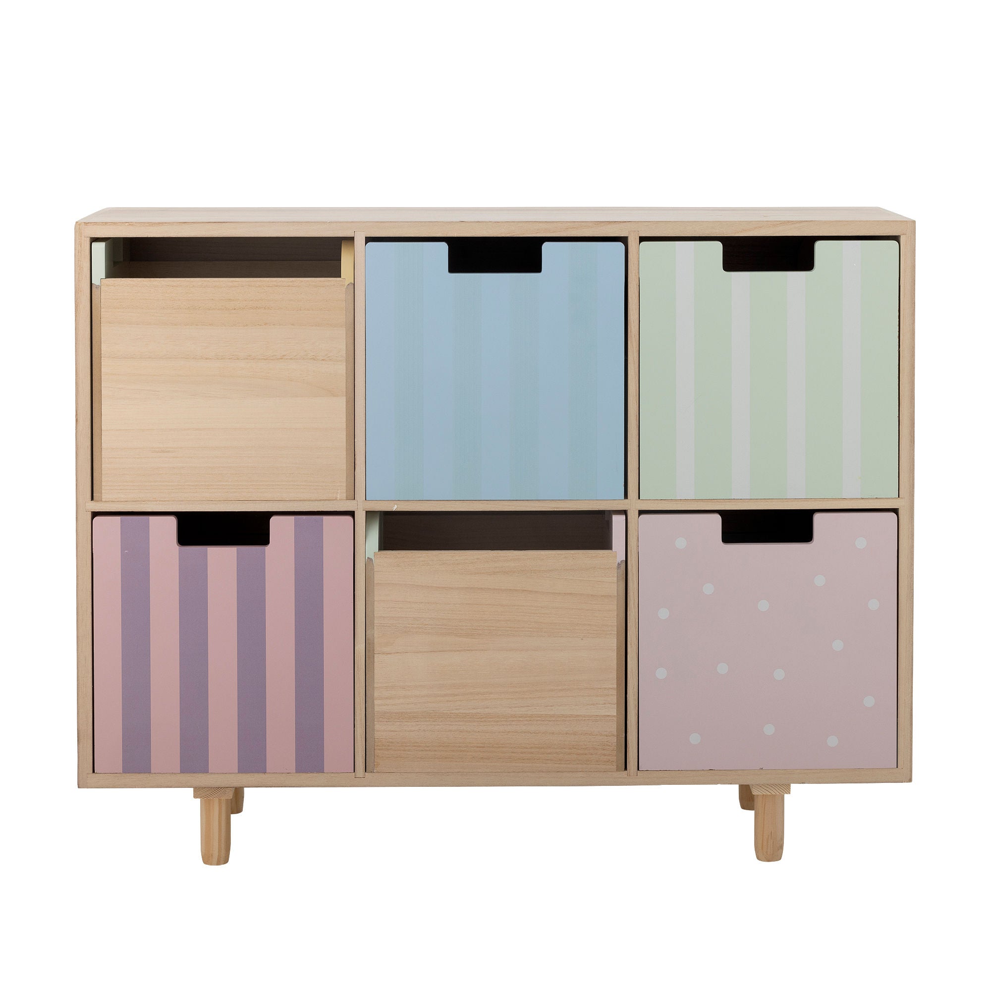 Bloomingville Mini Calle Bookcase m/skuffer, Nature, Paulownia