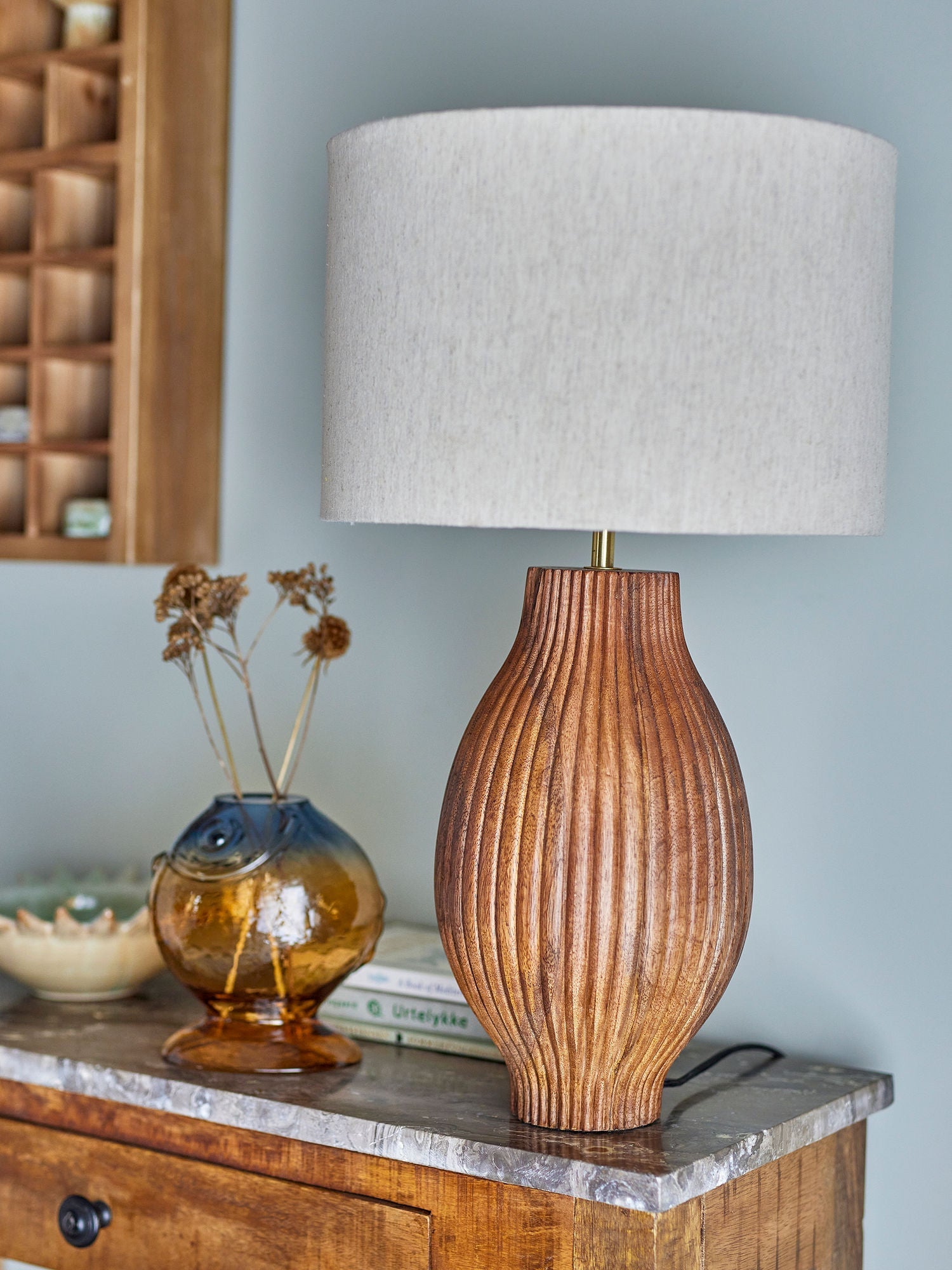 Creatieve collectie Karelia Table Lamp, Nature, Mango