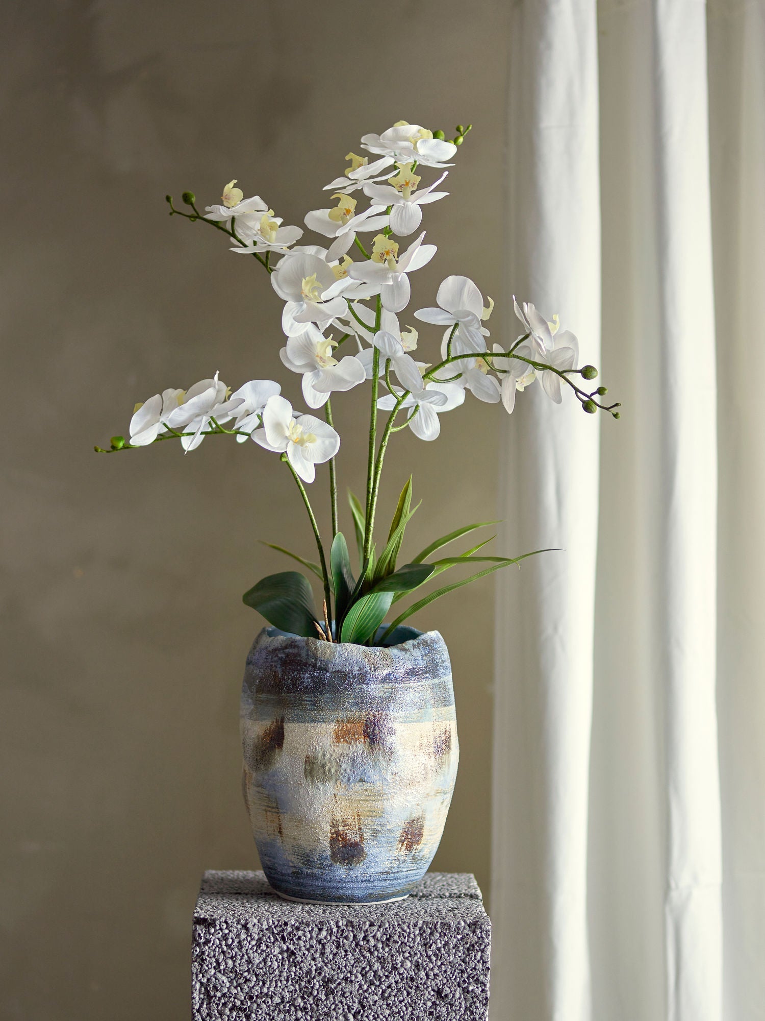 Plant artificiel de Bloomingville Orchid, vert, plastique