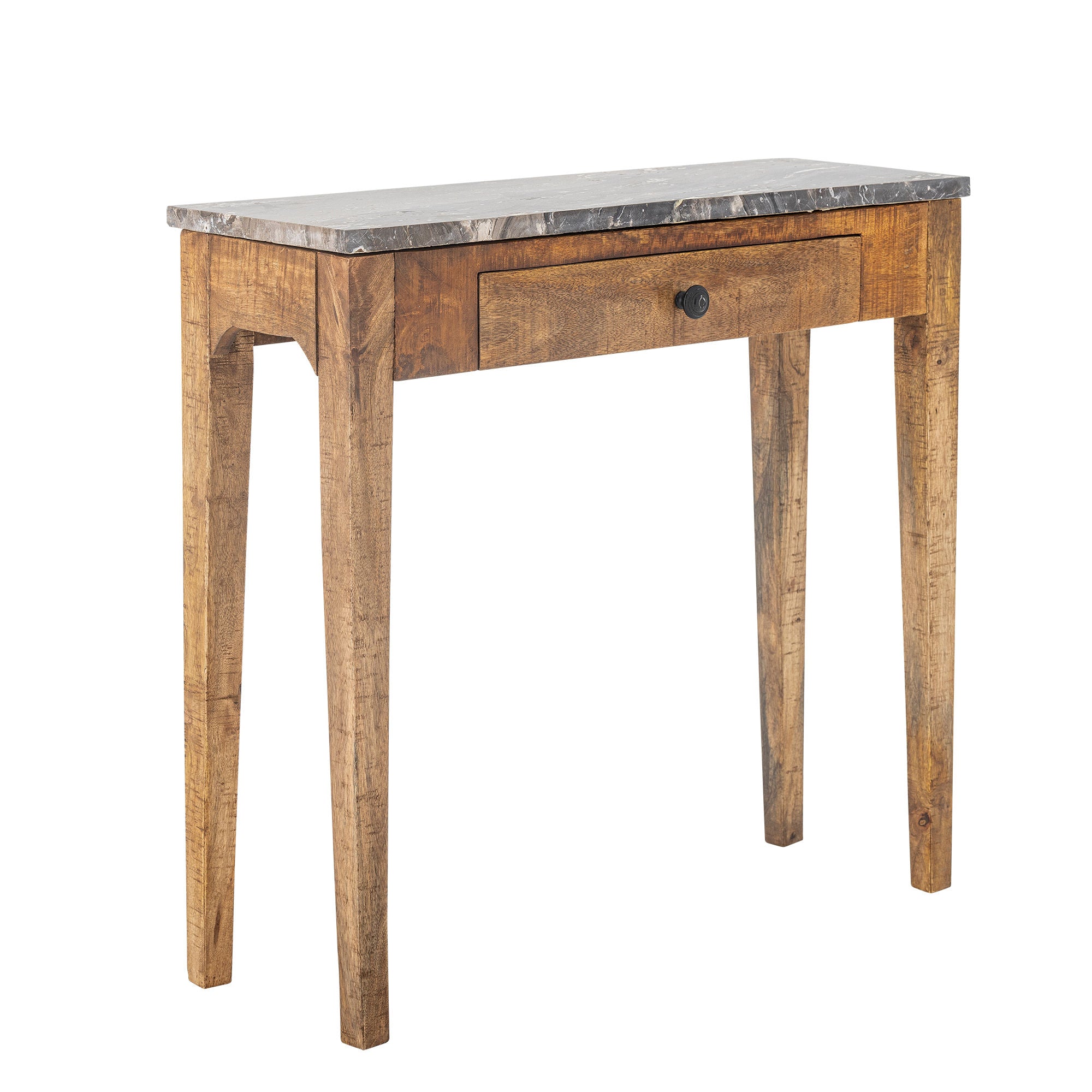 Collection créative Table de console Hauge, marron, marbre