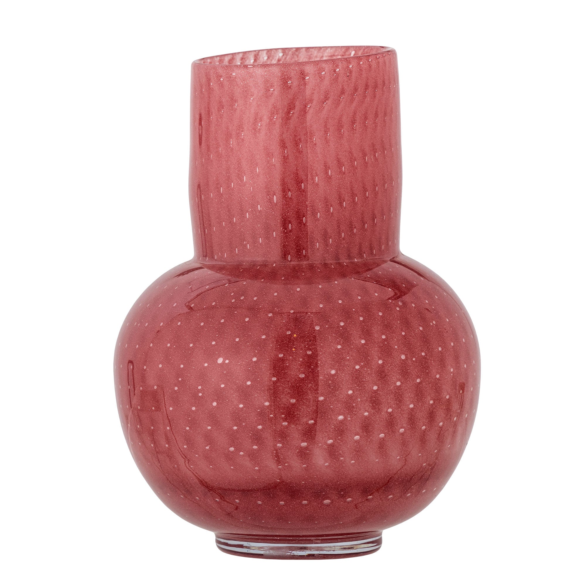 Bloomingville Roscoe Vase, Rose, Glas