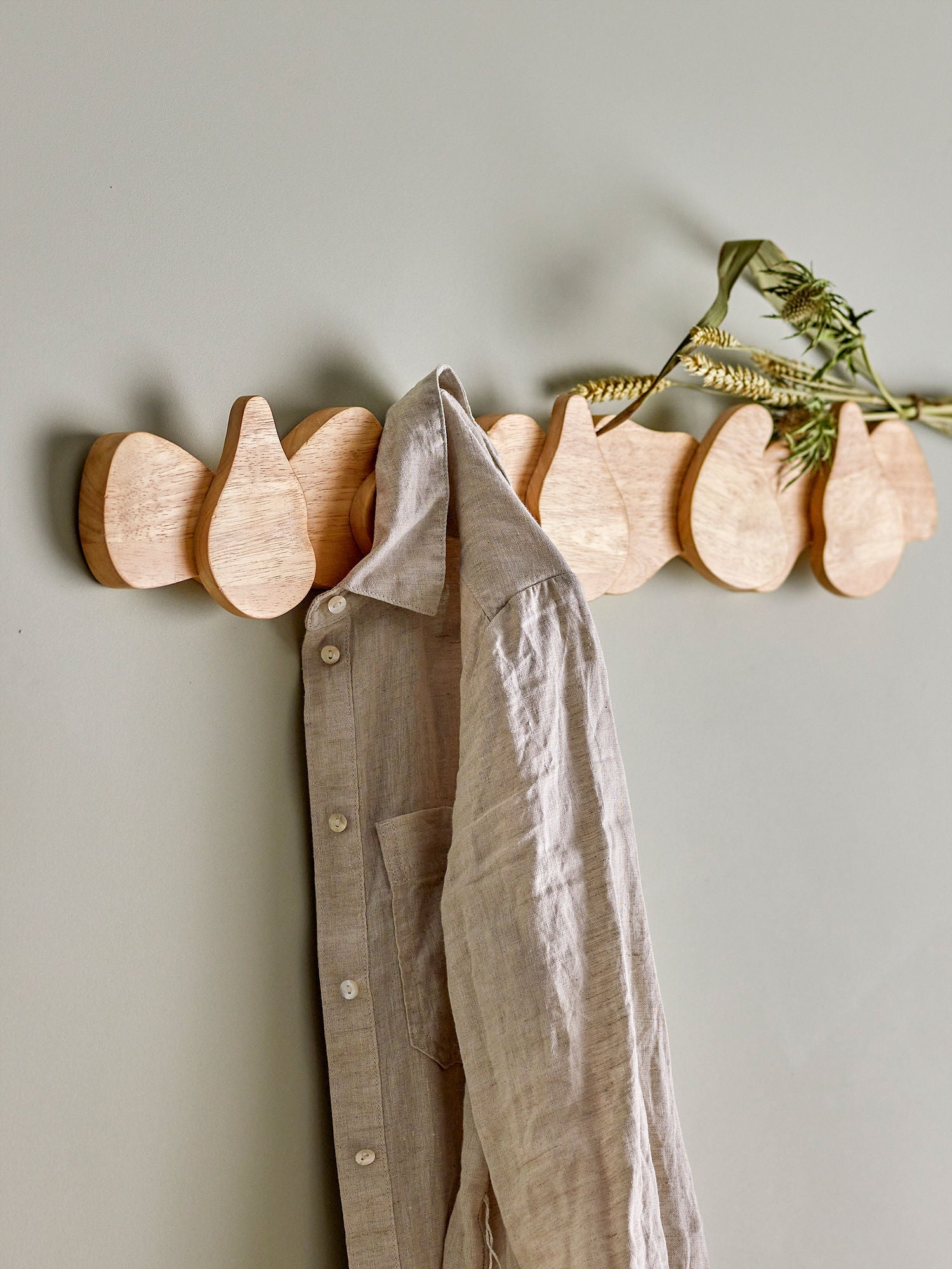 Bloomingville Ross Coat Rack, Natur, Gummiholz