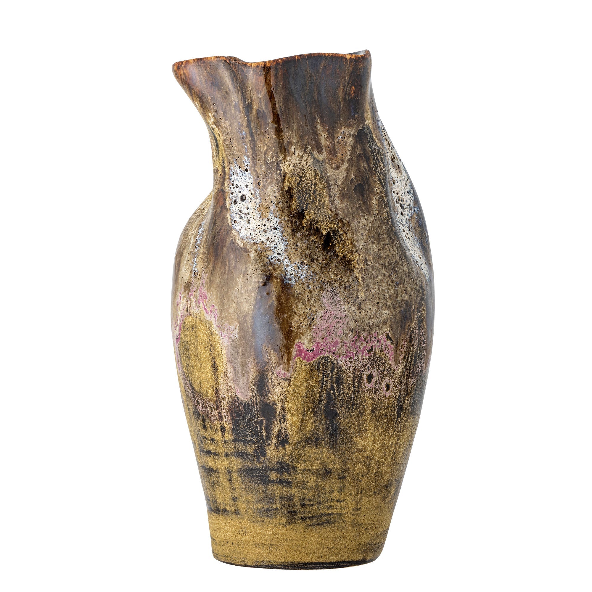 Bloomingville Benoit Vase, Brown, Steinzeug