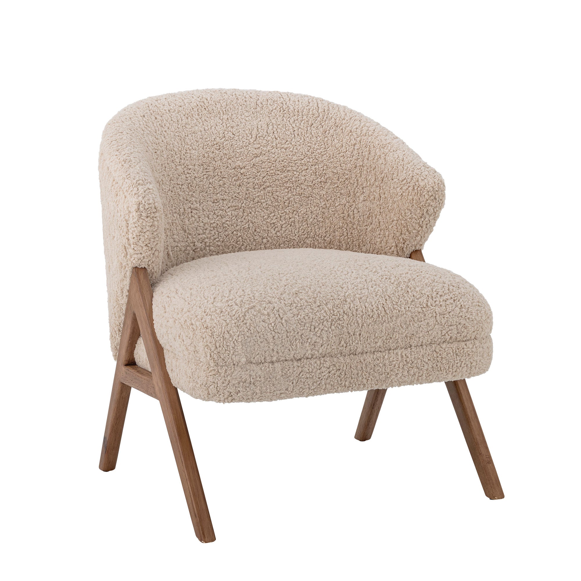 Sedia Bloomingville Camino Lounge, Nature, Rubberwood