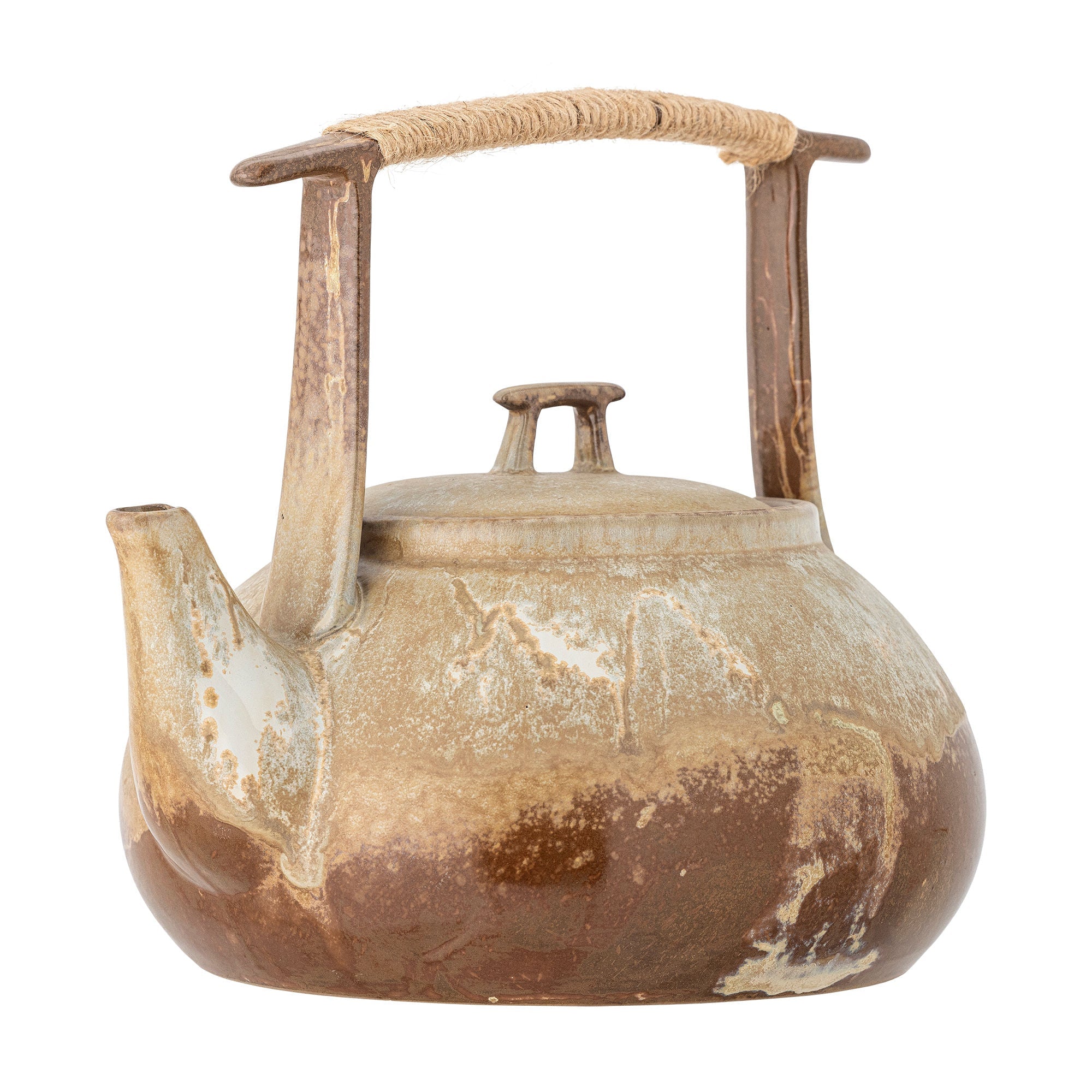 Bloomingville Ikigai Teapot, Brown, steengoed