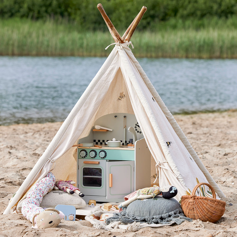 Bloomingville Mini Millo Childrenïs Tipi, Natur, bomuld