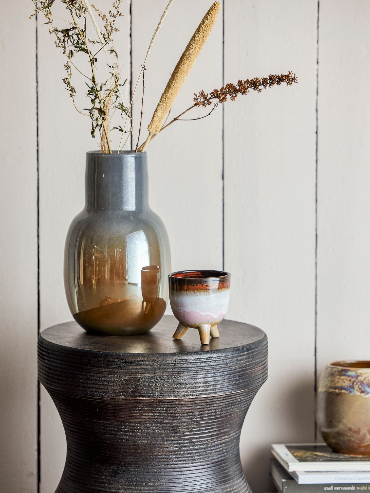 Creatieve collectie Mewan Vase, Brown, Glass