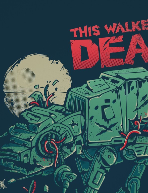 Afiche Walker's Dead por Victorsbeard