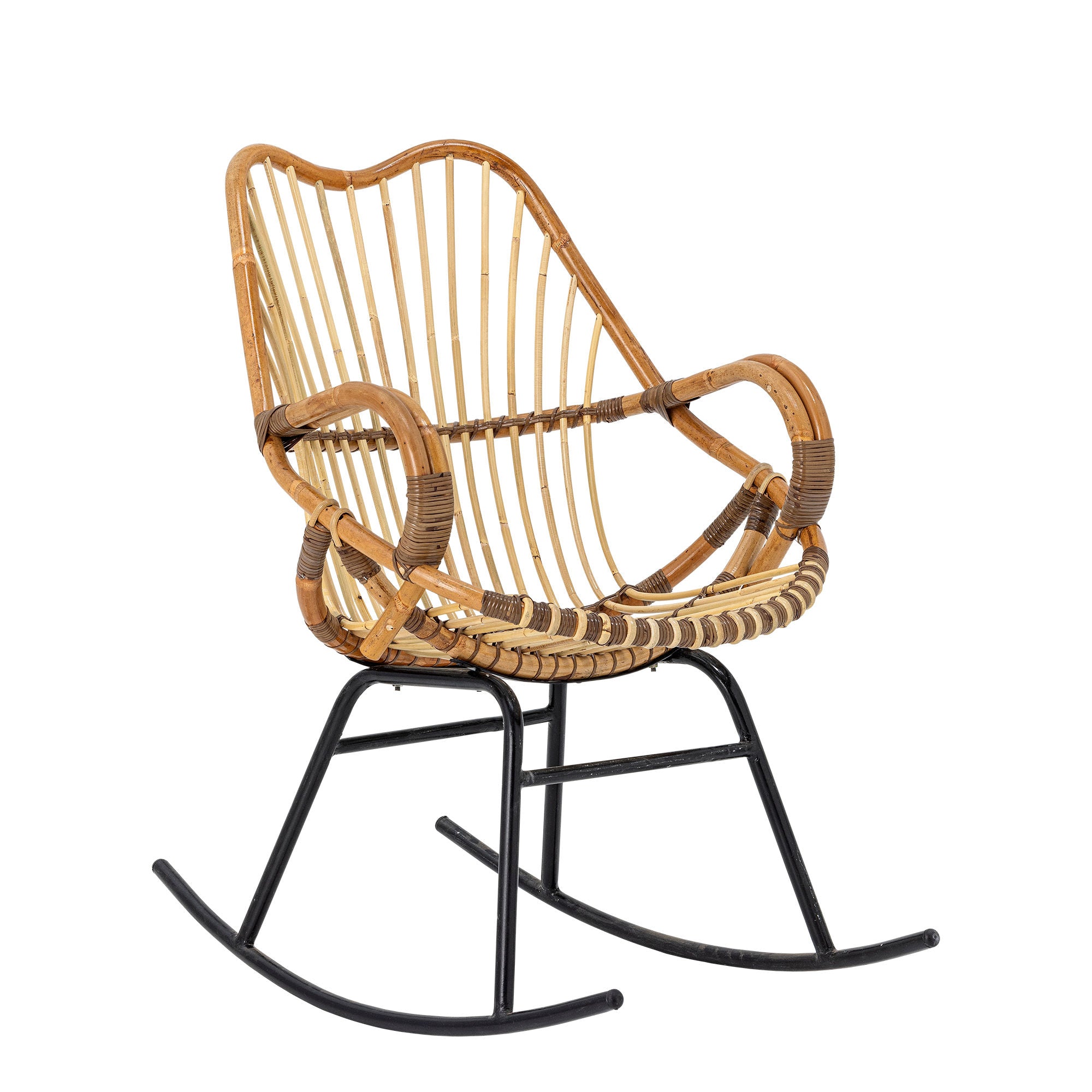 Bloomingville Reine Rocking Stol, Natur, Rattan