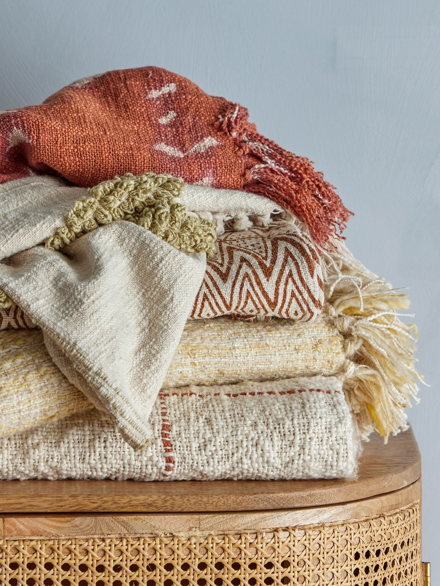 Creatieve collectie Giuliana Throw, Nature, Cotton