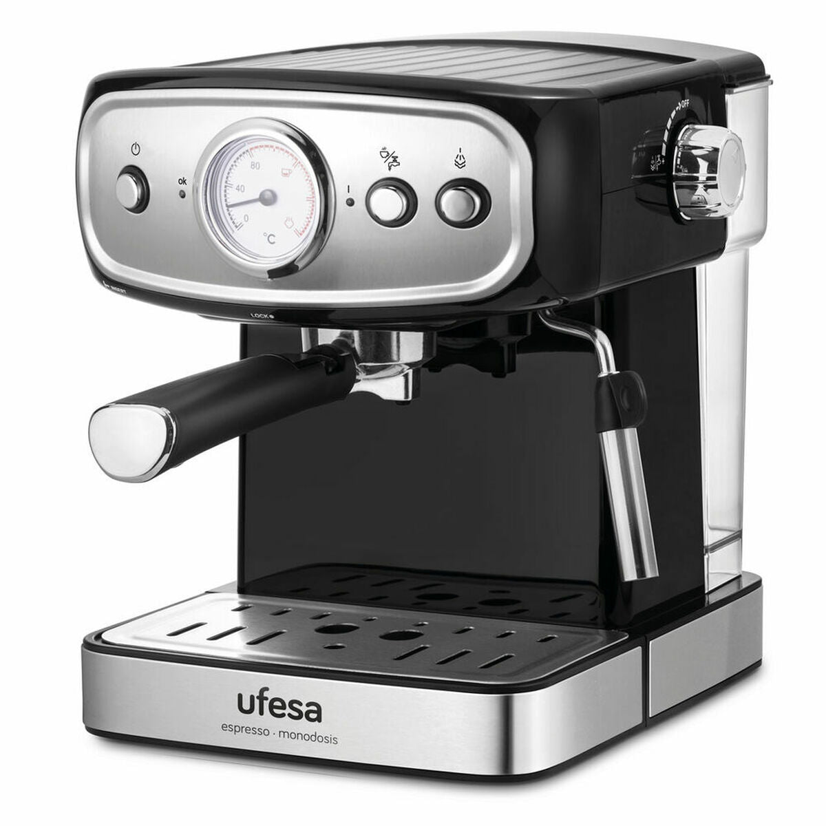 Machine de café manuelle express UFESA CE7244 1,5 L Black Silver 850 W