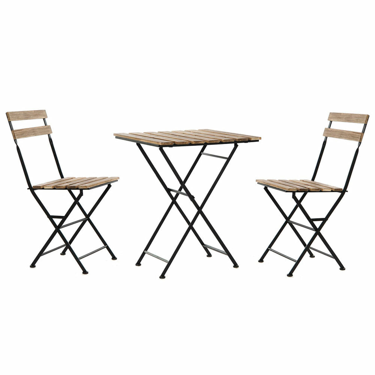 Tischset mit Stühlen DKD Home Decor 60 x 60 x 74 cm (3 Stcs)