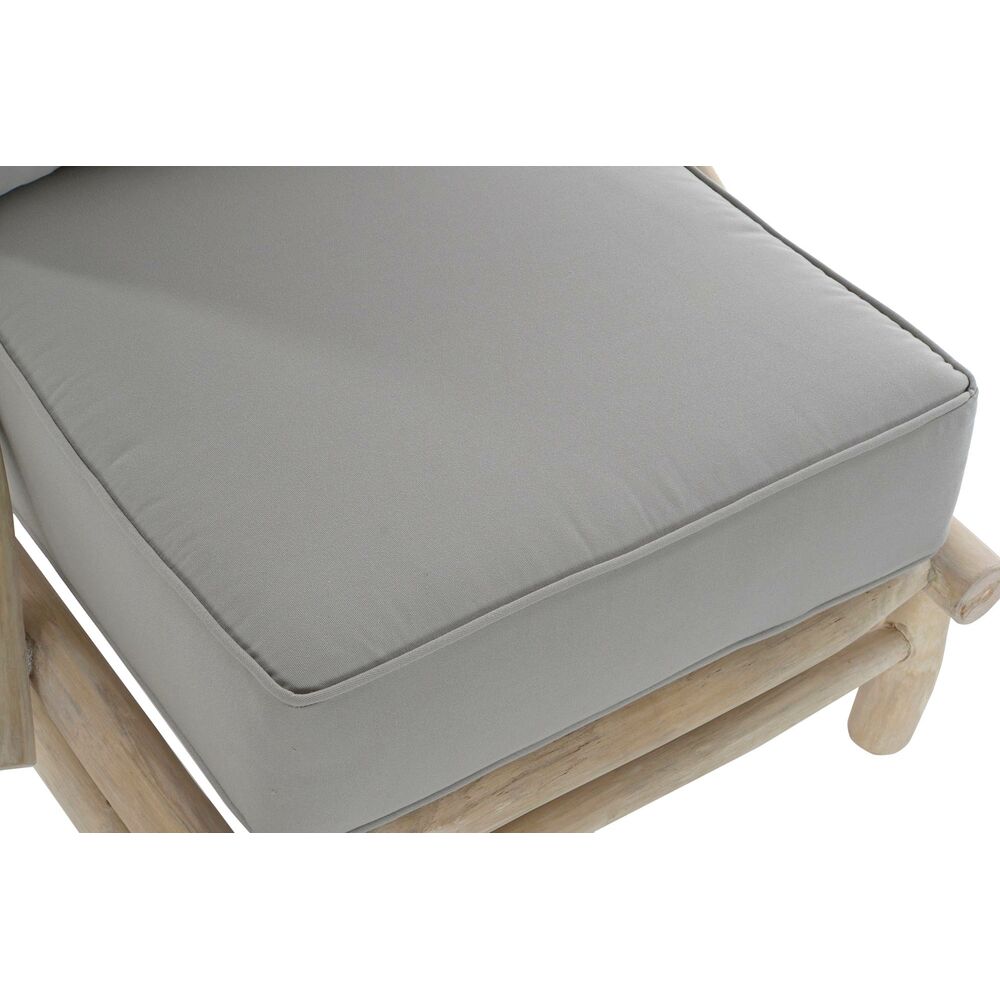 Armchair DKD Home Decor Natural Light Grey Tek 82 x 80 x 73 cm