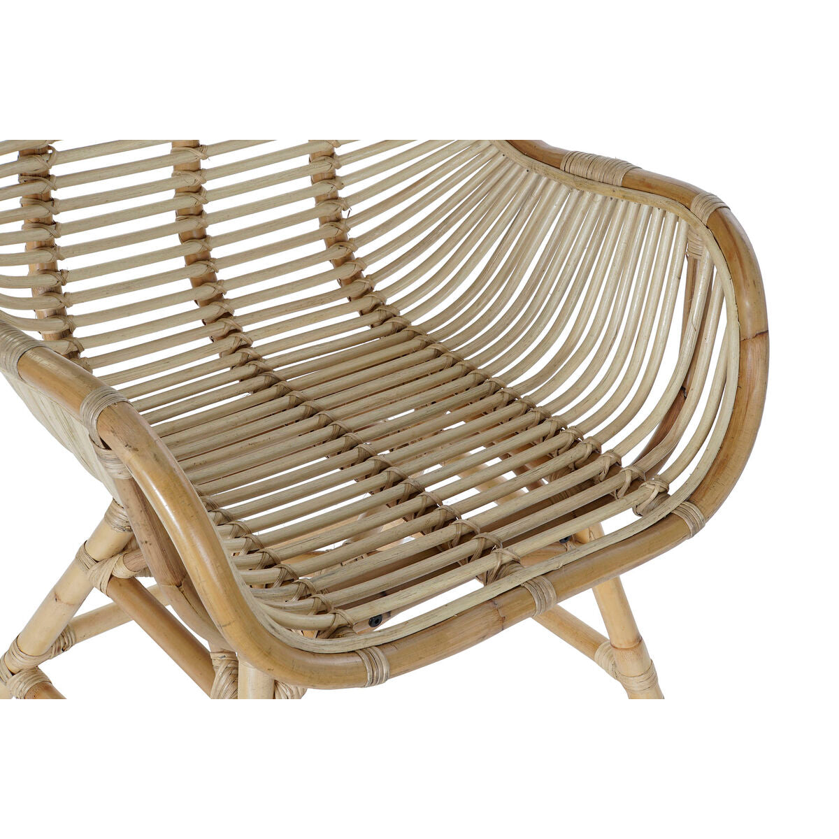 Chaise de jardin dkd décoration intérieure multicolour rotin naturel 61 x 58 x 92 cm