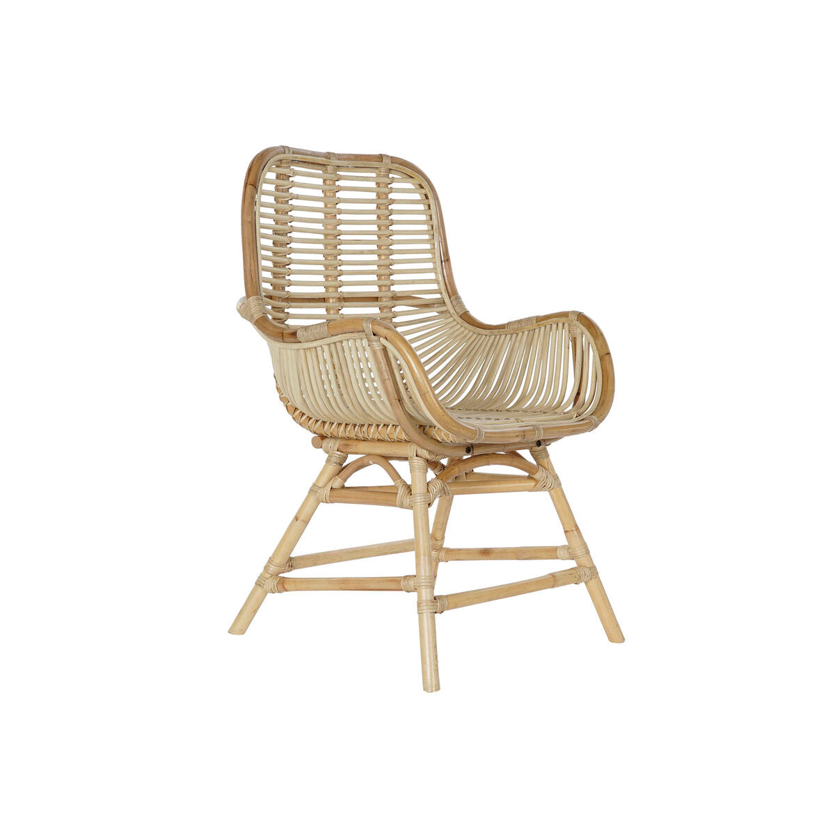 Garden Chair Dkd Home Decor Multicolour Natural Rottan 61 x 58 x 92 cm