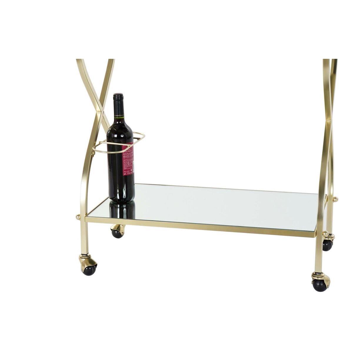 Serving Trolley DKD Home Decor Golden Steel Steel Mirror 70 x 36,5 x 83 cm