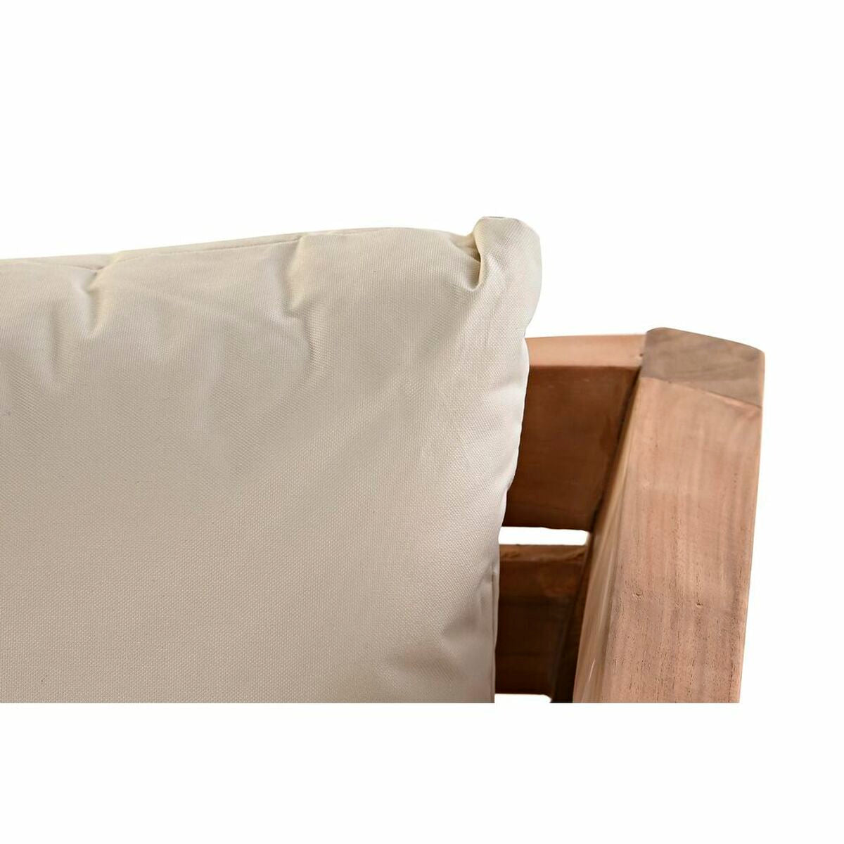 Sofá de jardín DKD Decoración del hogar algodón de teca marrón (155 x 85 x 70 cm)