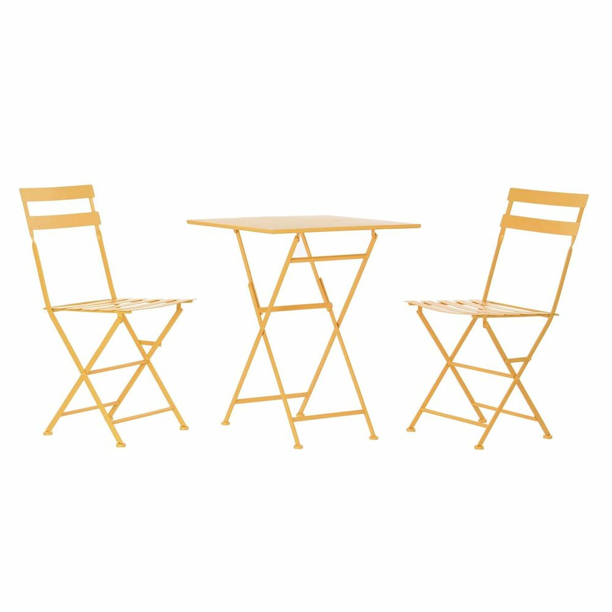 Bord sett med 2 stoler DKD Hjemmeinnredning 87 cm 60 x 60 x 75 cm