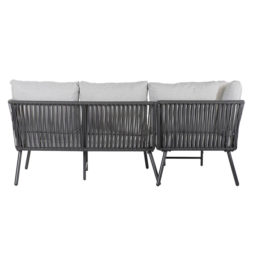 Garden Sofa DKD Home Decor Black Metal ál reipi 30 x 40 cm 192 x