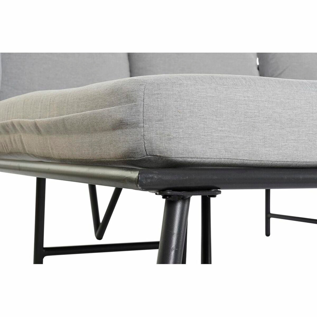 Havesofa DKD boligindretning black metal aluminium reb 30 x 40 cm 192 x