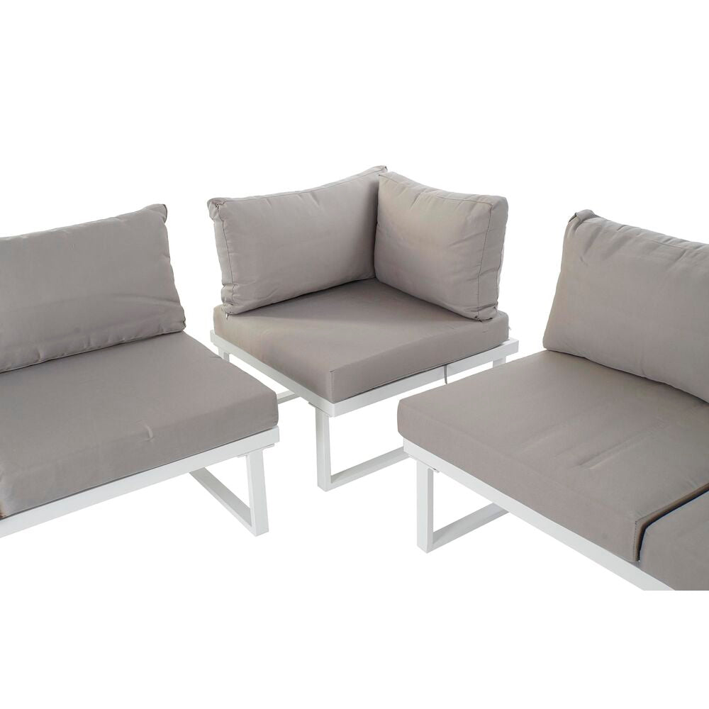 Garden Sofa DKD Heimskreyting grár plastefni stál 231 x 219 x 74 cm 231 x