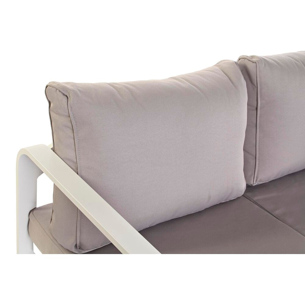 Gartensofa DKD Home Decor Grau Aluminium 78 cm 184 x 72 x 78 cm