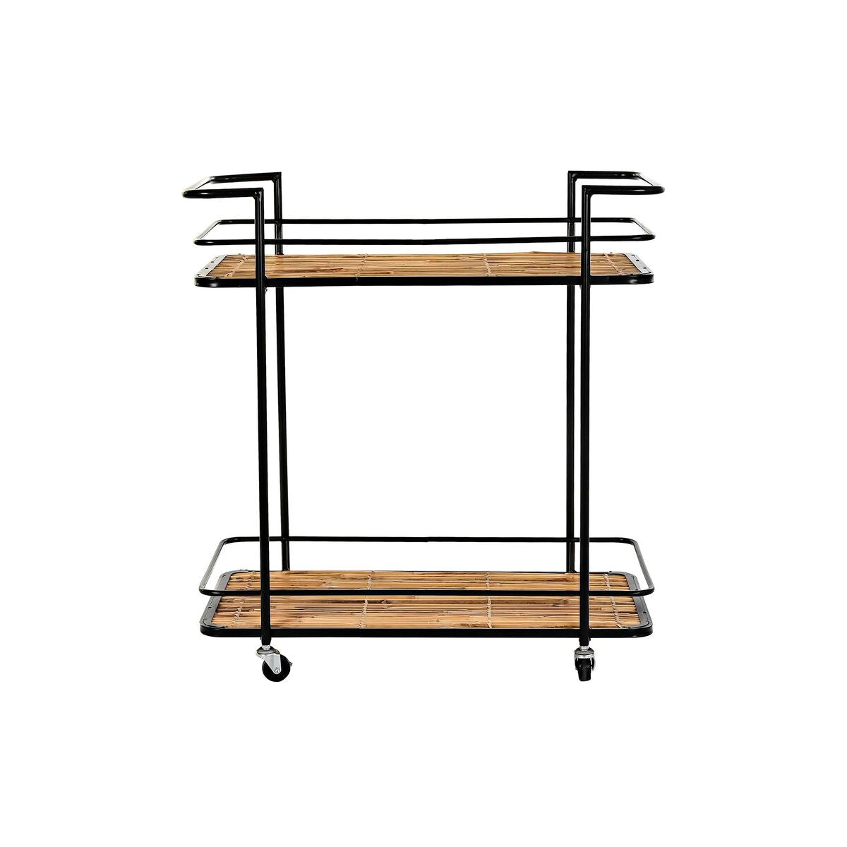 Serving Trolley DKD Home Decor Zwart Natural Metal 68 x 37,5 x 70,5 cm