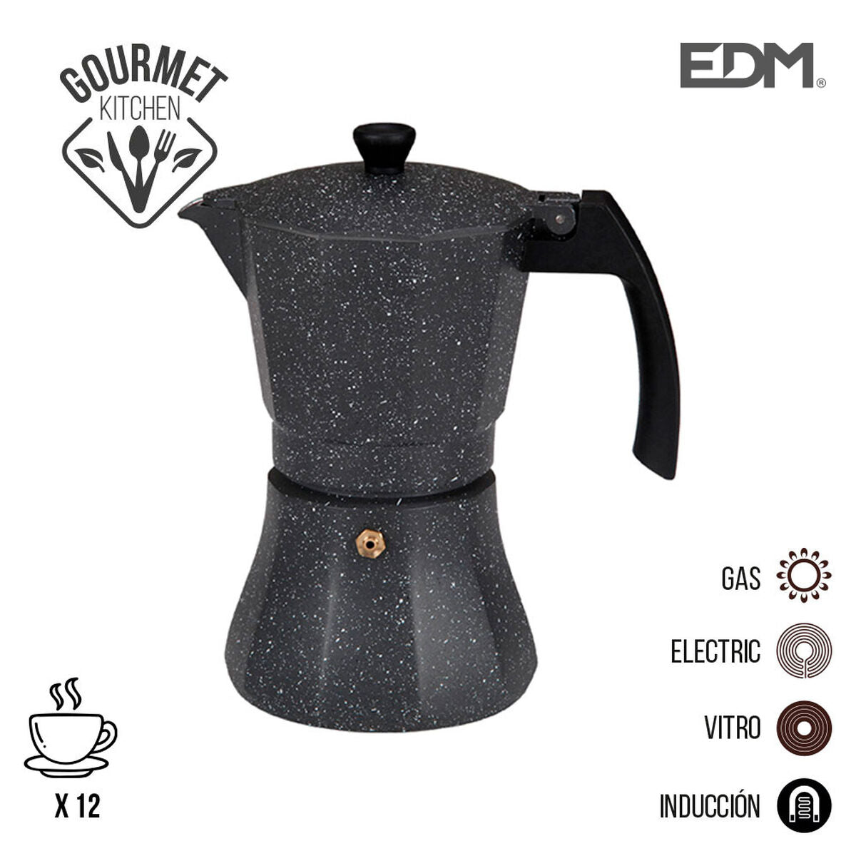 Kaffe-maker EDM Black Aluminium (kaffemager)