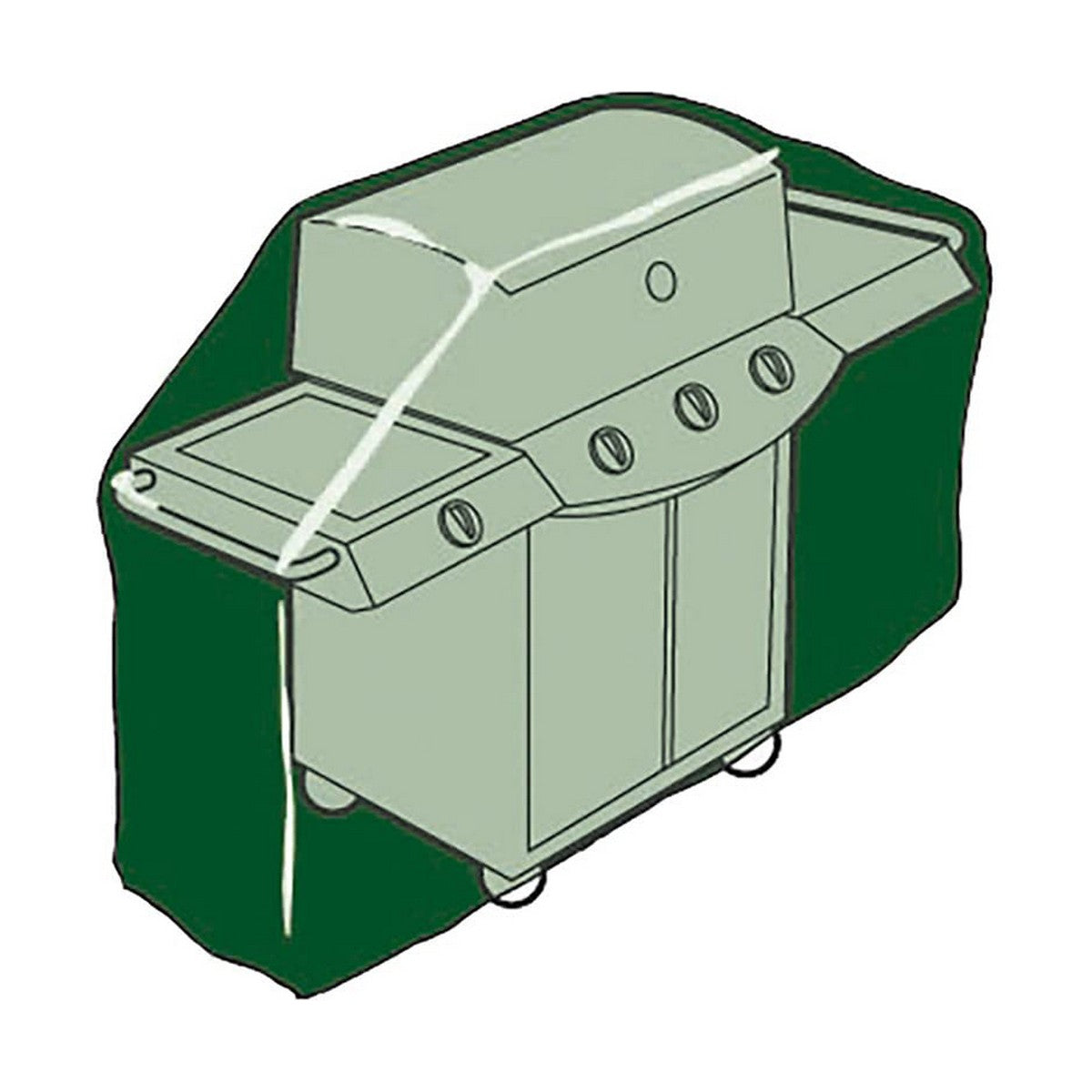 Couverture de protection pour le barbecue altadex vert (103 x 58 x 58 cm)