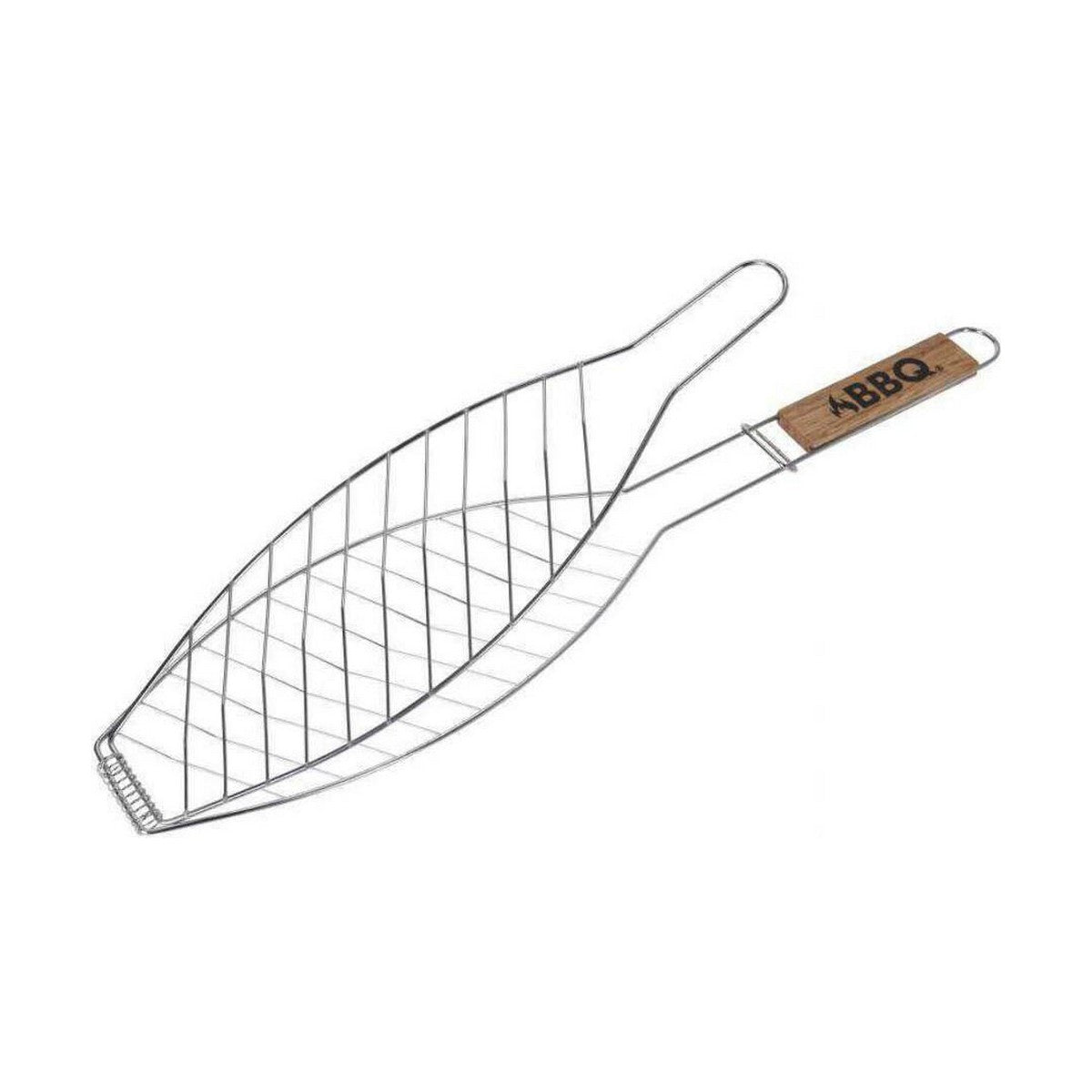 Parrilla de barbacoa para acero inoxidable de pescado (14 x 58 cm)