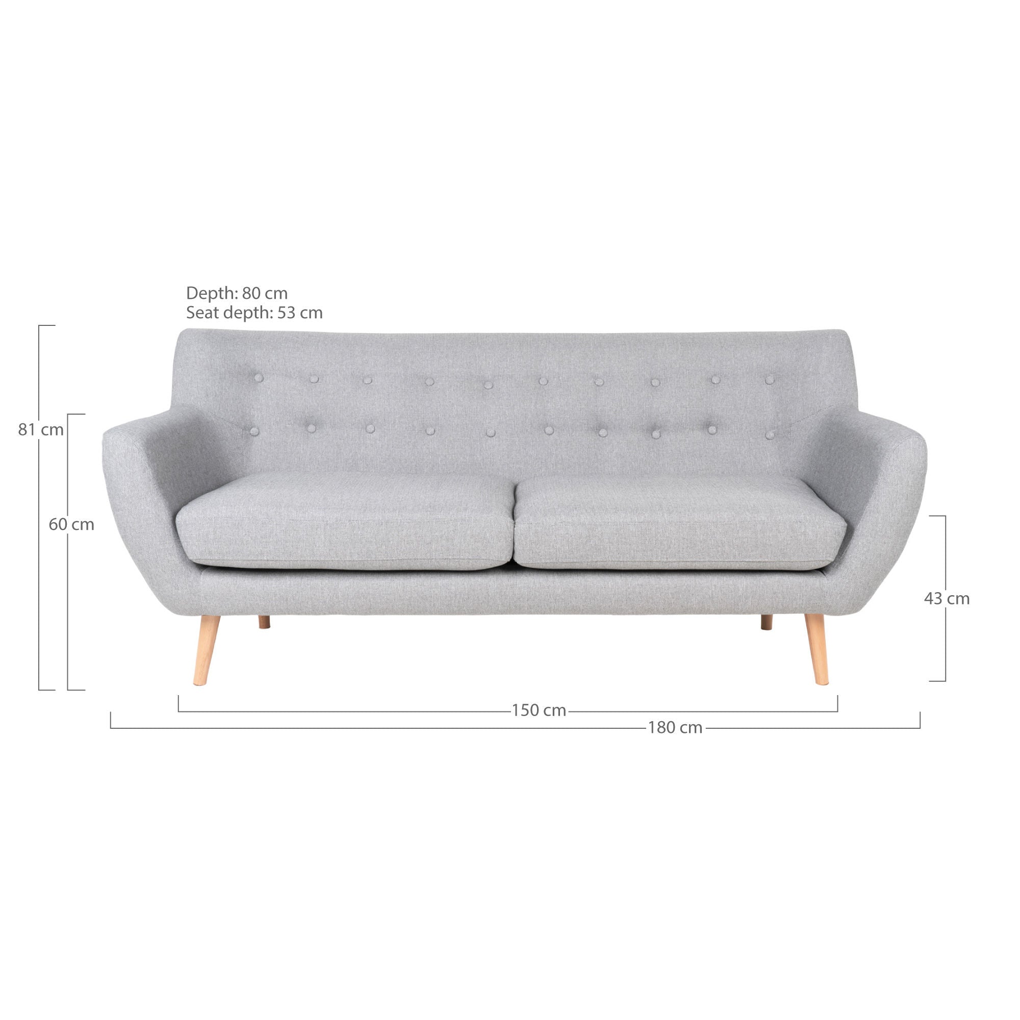 Casa Nordic Monte 3 Seater Sofa