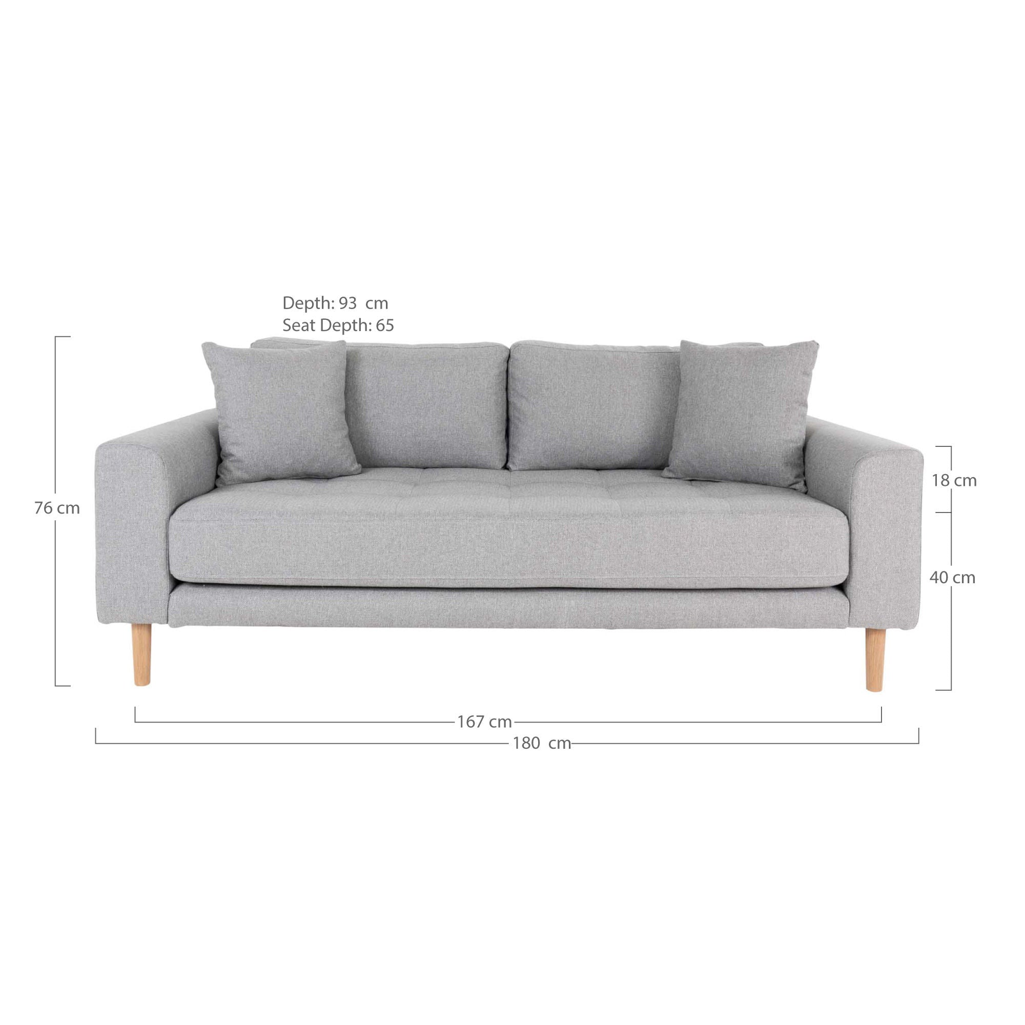 Hus nordisk lido 2,5 seters sofa