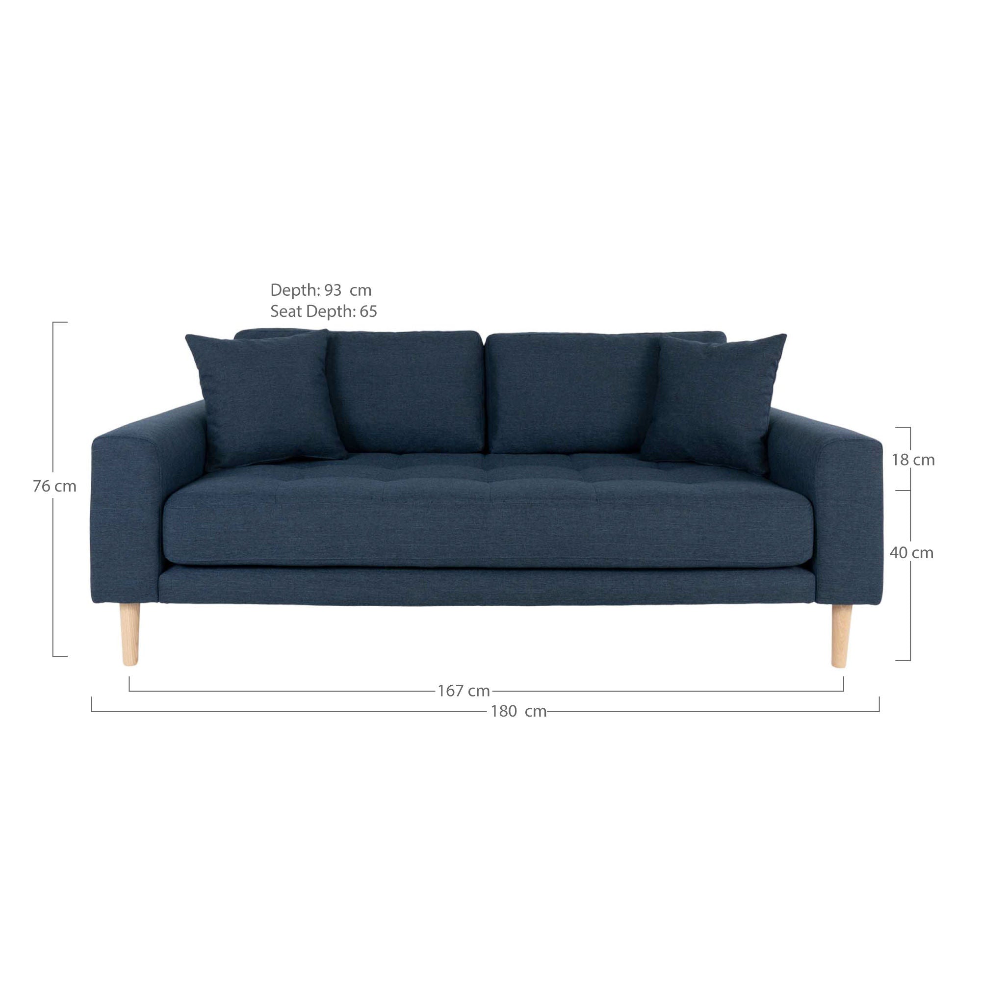 Hus nordisk lido 2,5 seters sofa