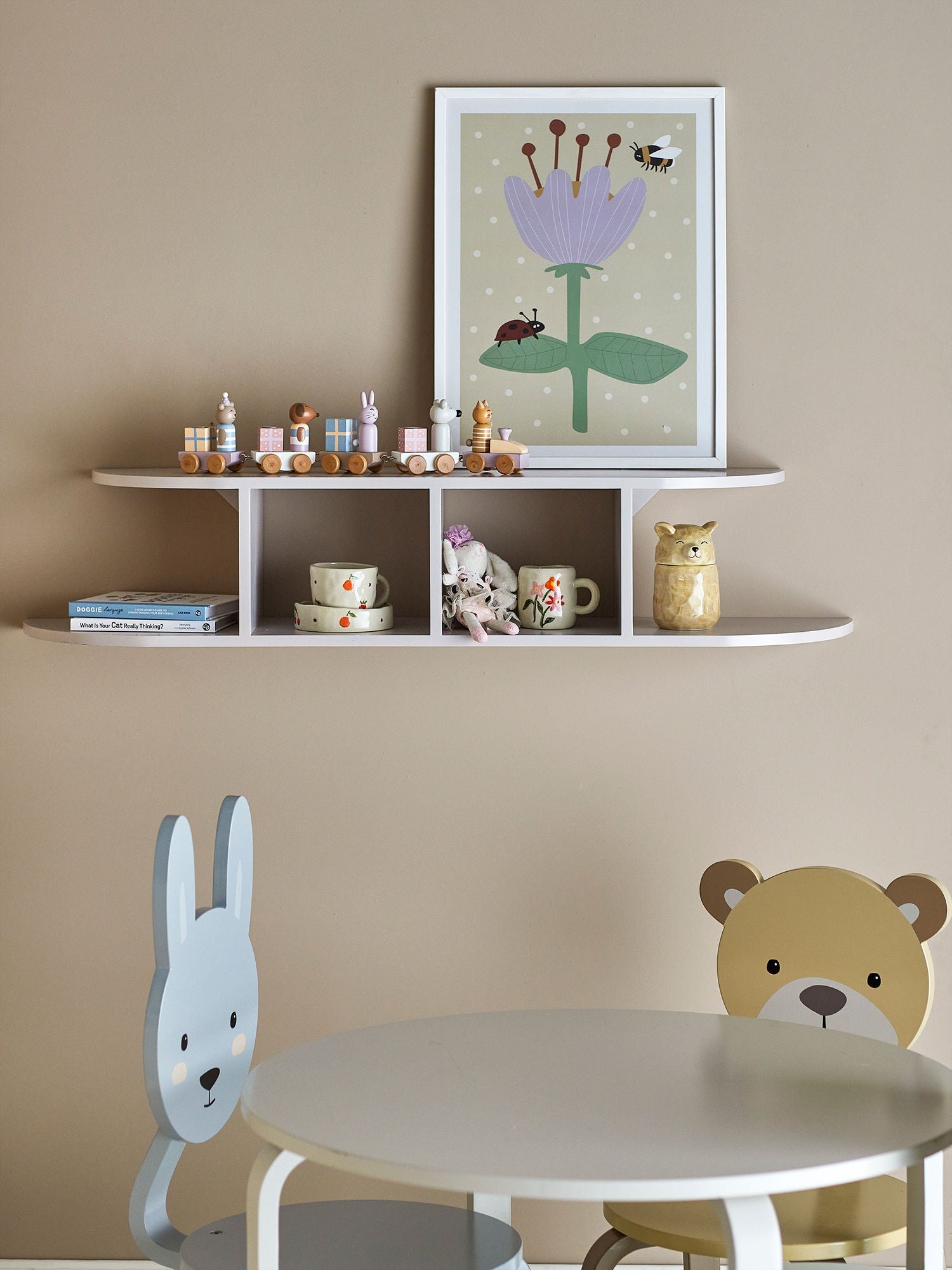 Bloomingville Mini Elias Plank, Gray, MDF