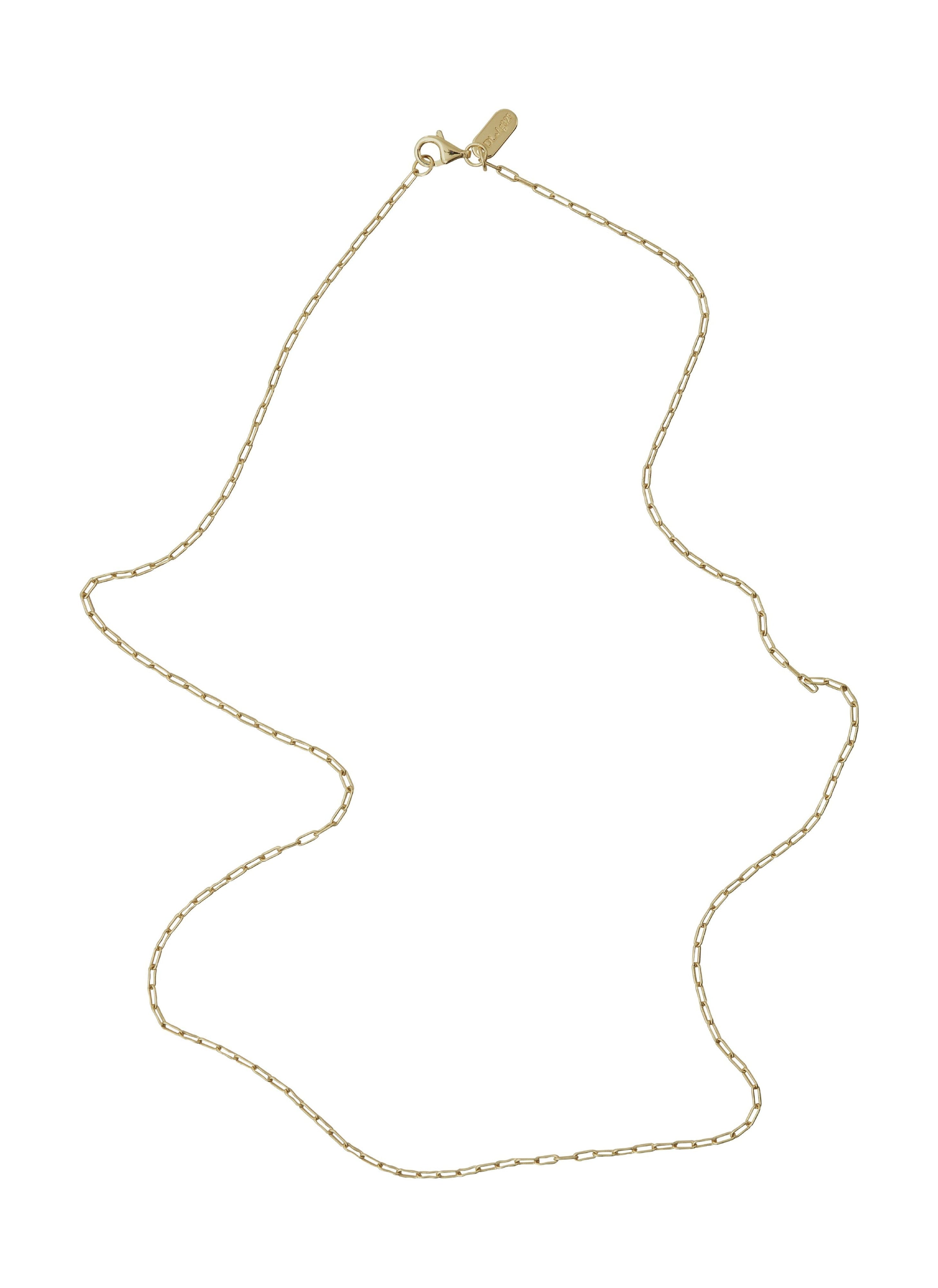 Design Lettere Square Link Chain Gold, 60 cm