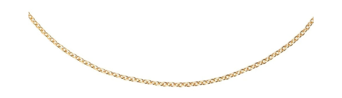 Design Letters Necklace Chain Gold, 55 cm