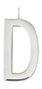 Design Letters Assouplise pour le collier initial 30 mm d'argent, D