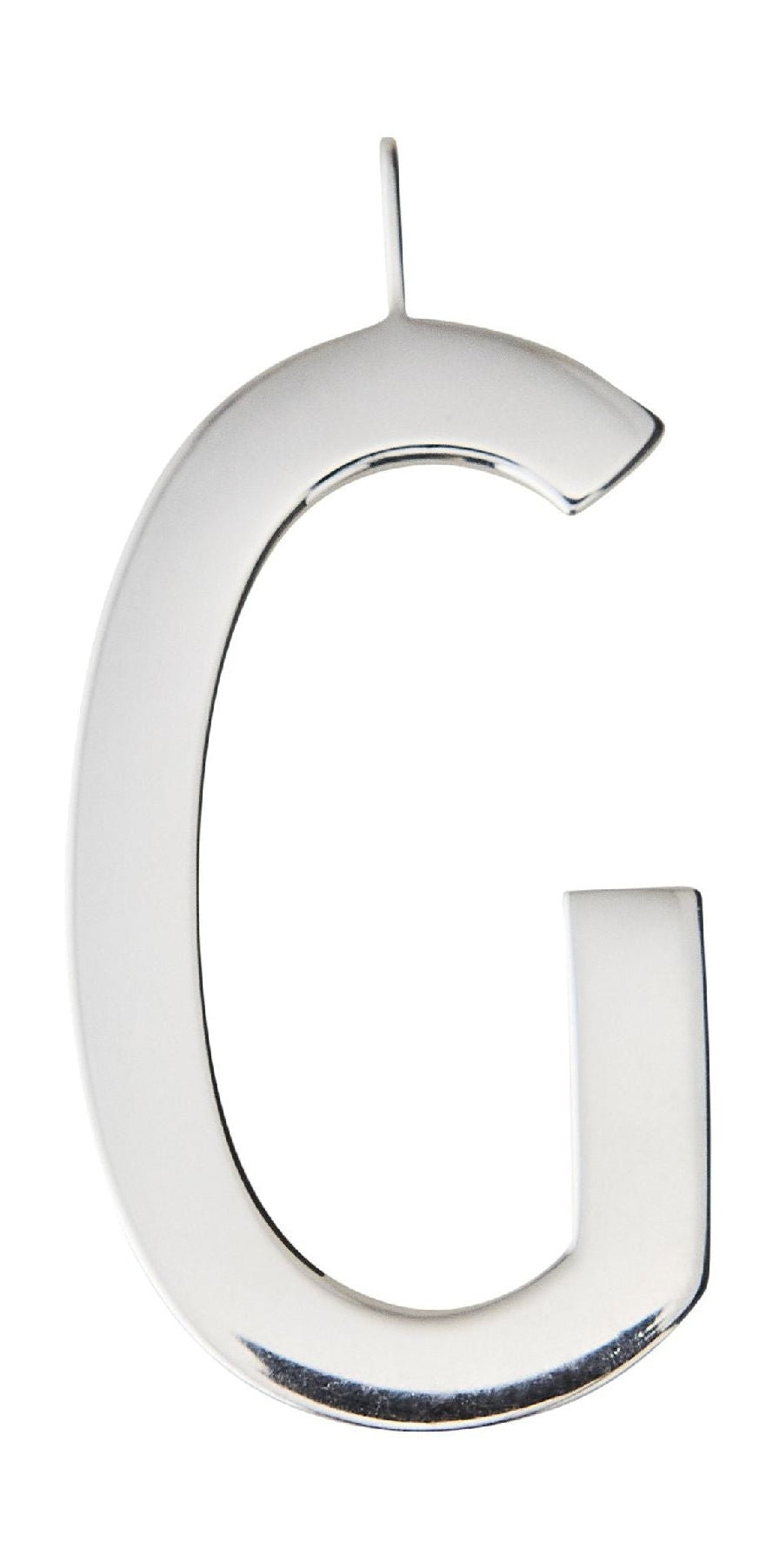 Design Letters Assouplise pour le collier initial 30 mm d'argent, g