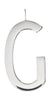 Design Letters Verlicht voor de initiële ketting 30 mm zilver, g