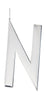 Design Letters Assouplise pour le collier initial 30 mm d'argent, n