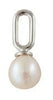 Design Letters Pearl Drop Charm 5mm, zilver