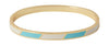 Design Letters Bracelet de bonbons rayés, turquoise / blanc