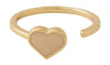 Design Lettere Anamel Heart Ring Gold, beige