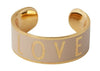 Design Letters Big Word Candy Ring, Love / Beige