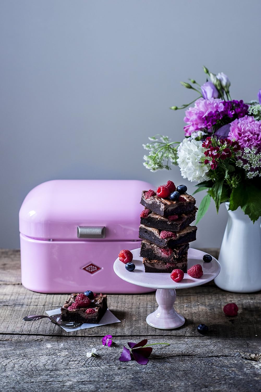 Wesco单人面包箱，粉红色/粉红色